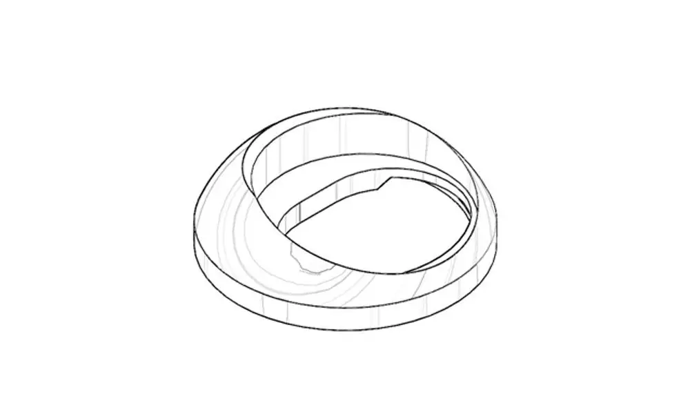 DORNBRACHT Haube ERSATZTEILE 092830027 D. 44 x 13,5 mm Chrom, 092830027-00 Galeriebild 1